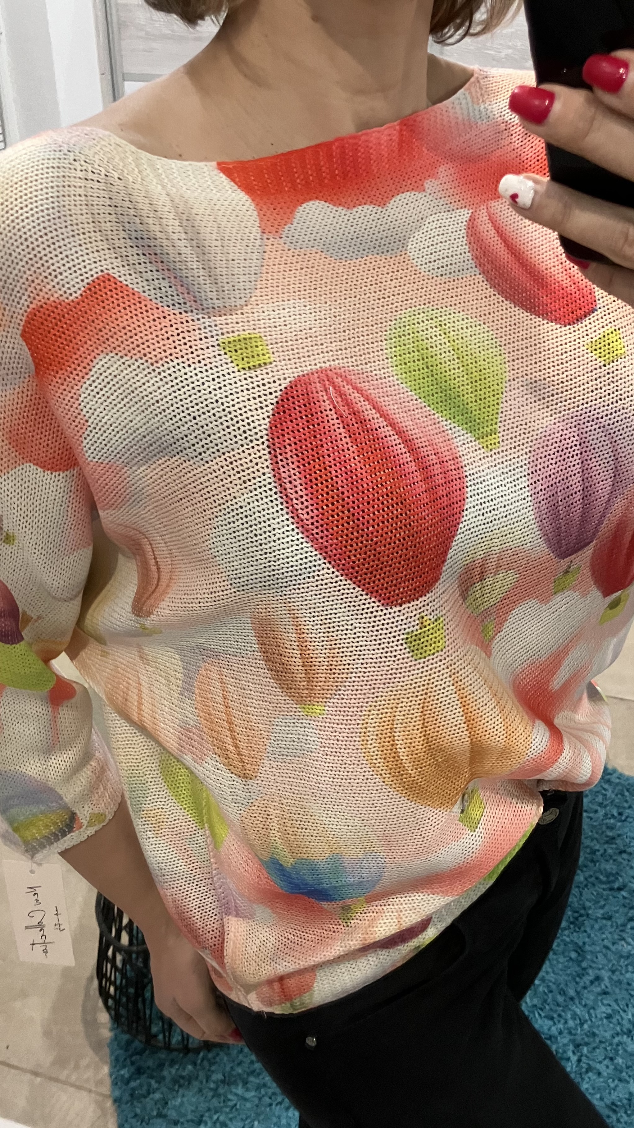 Vzorované ležérne svetrové tričko (UNI - S,M,L,XL)