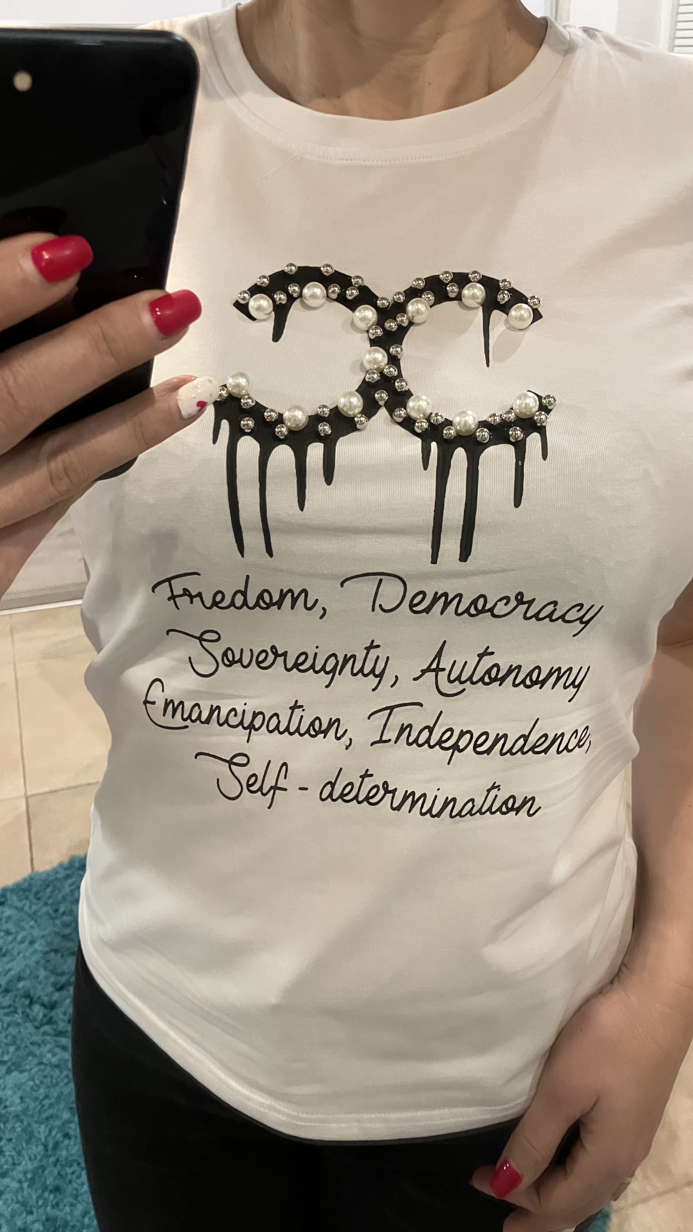 Dámske tričko s nápisom a goralkami (UNI - S,M)
