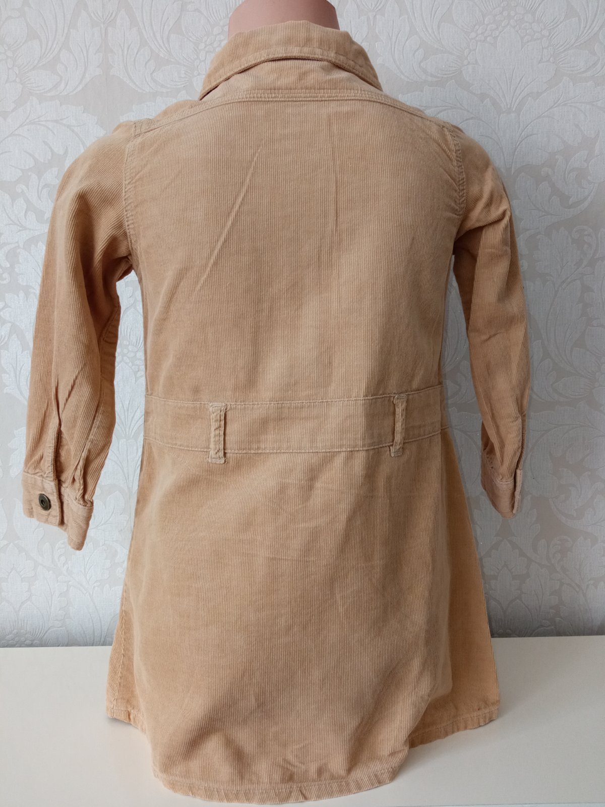 Hnedé menčestrové šaty George (2-3 r.)
