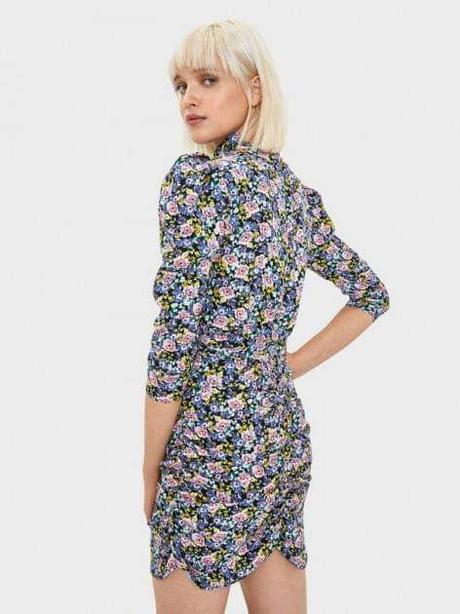 Kvetované šaty Bershka (S)
