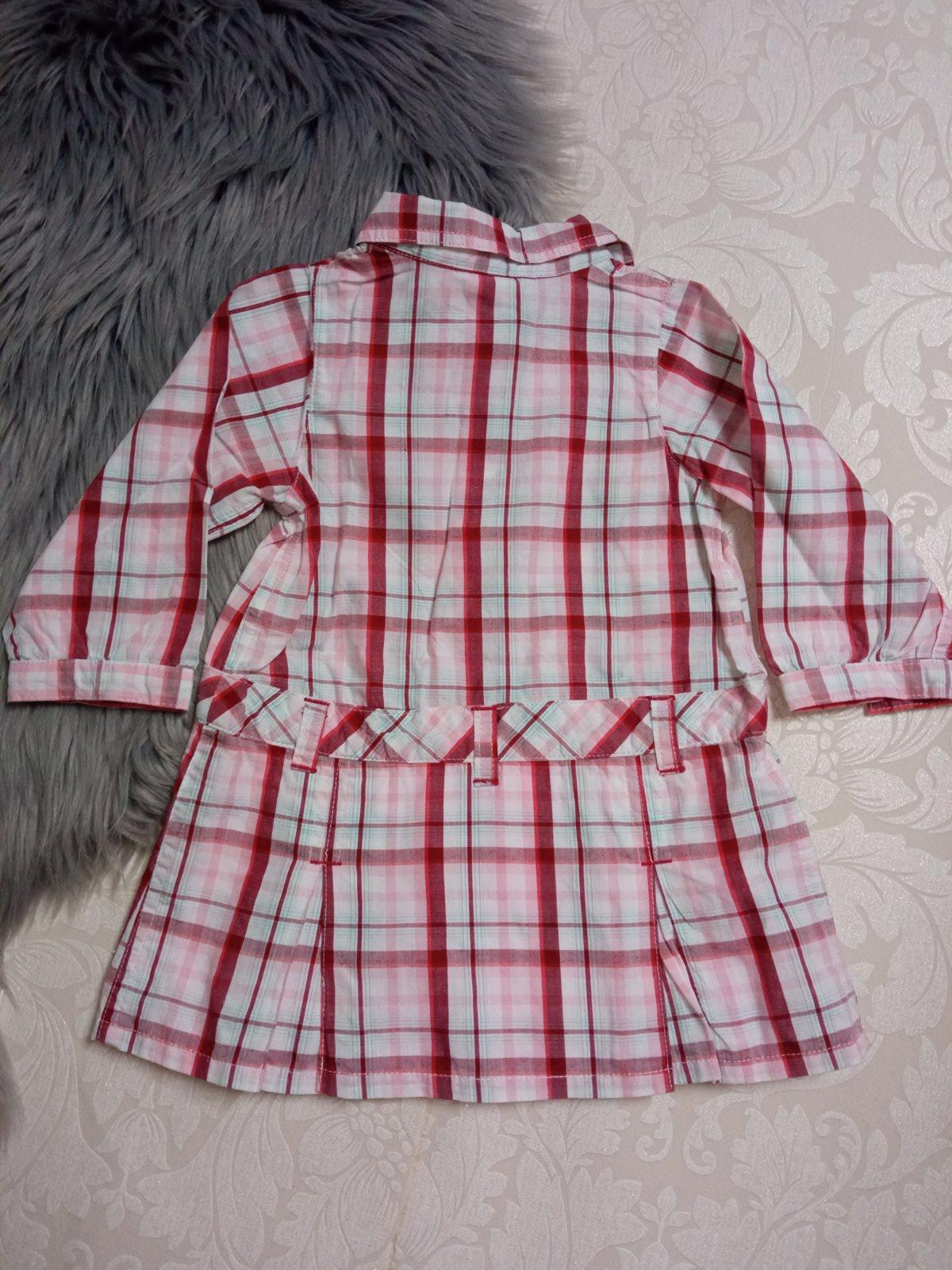 Kockované šaty H&M (6-9 mes.)