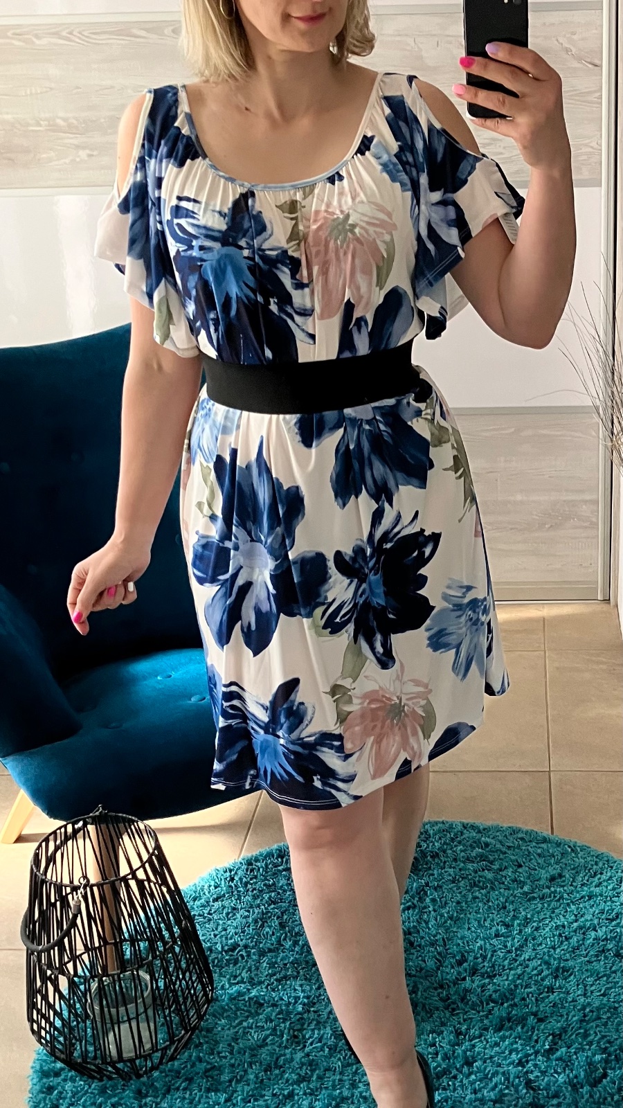 Vzorované šaty oversize (UNI - M,L,XL,XXL)