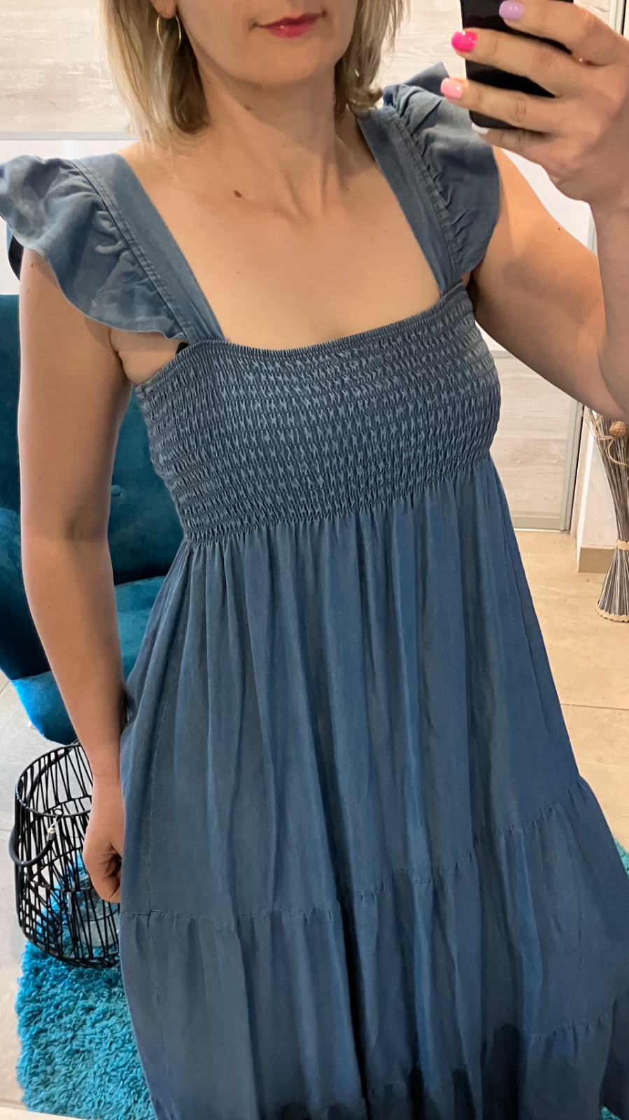 Dámske šaty rifľové letné (UNI - S,M,L)