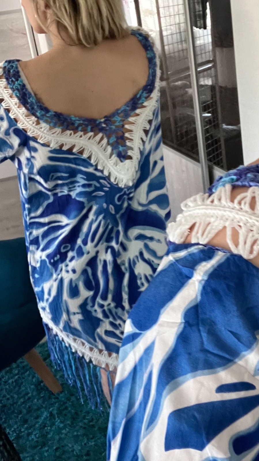 Dámske vzorované šaty tunika na plavky (UNI - S,M,L)