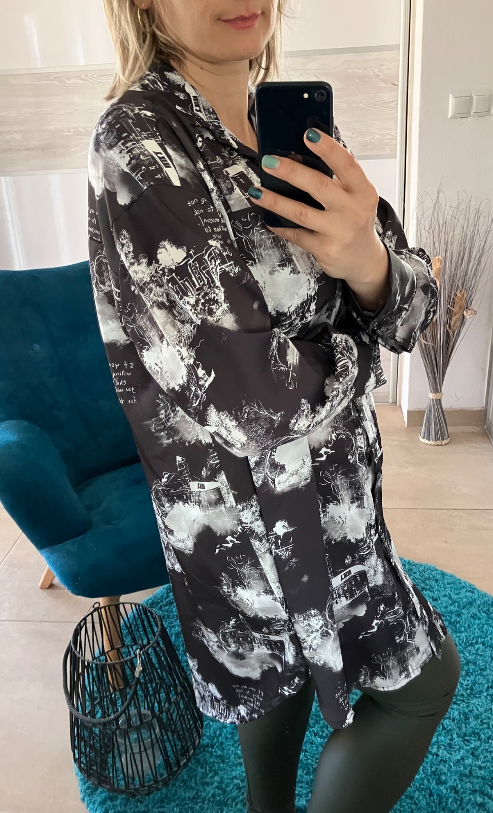 Dámska vzorovaná košeľa (UNI - M,L,XL,XXL)