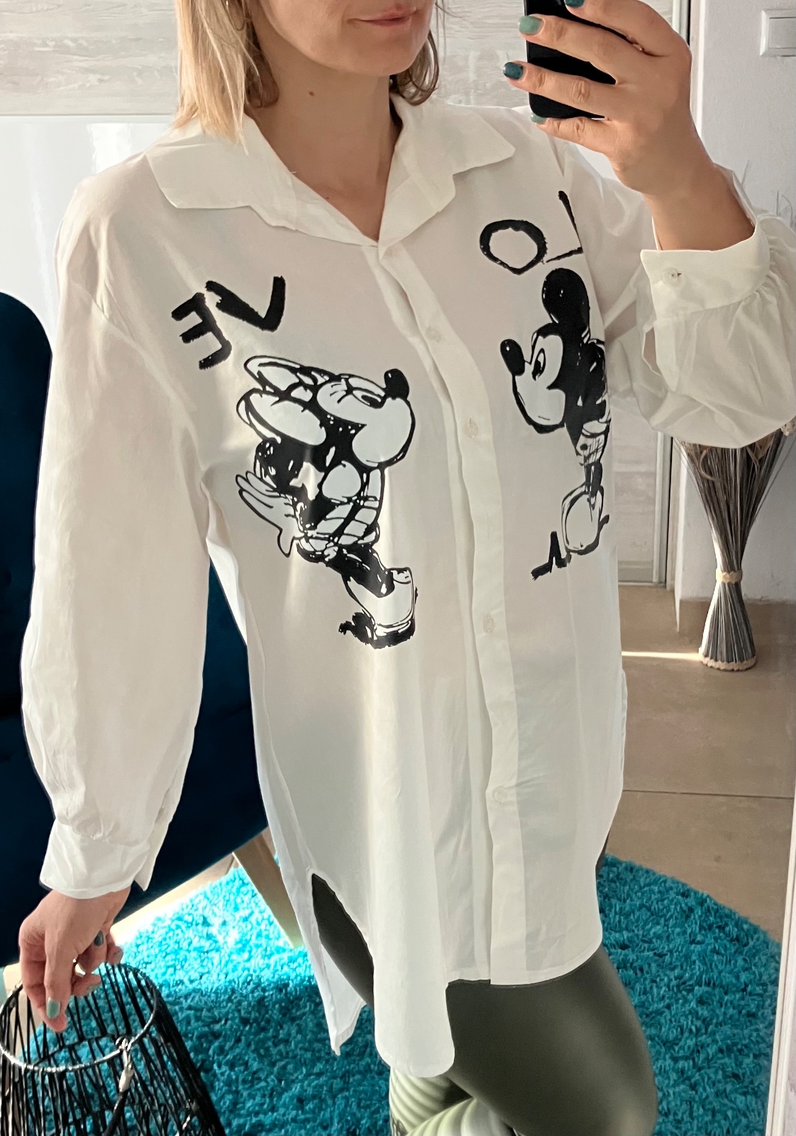 Dámska košeľa Mickey a Minnie (UNI - M,L,XL)