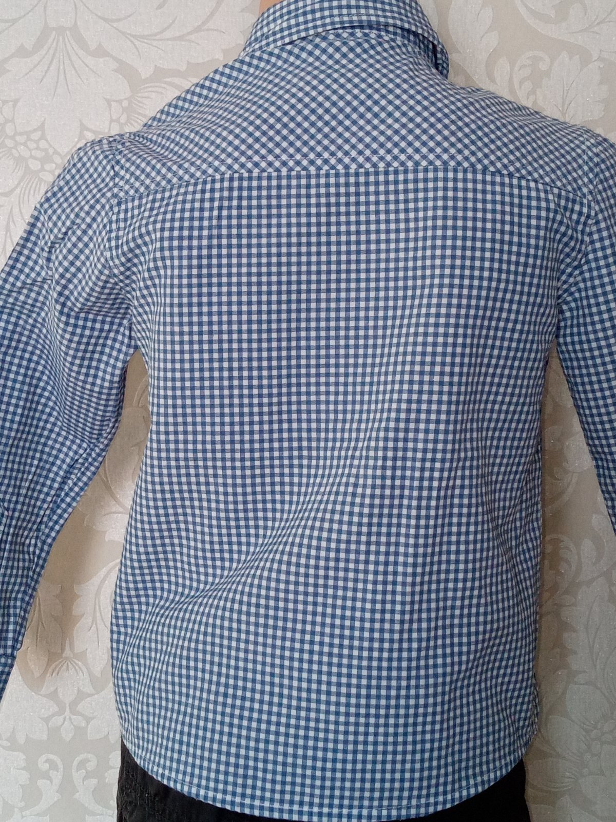 Modro-biela kockovaná košeľa (110)
