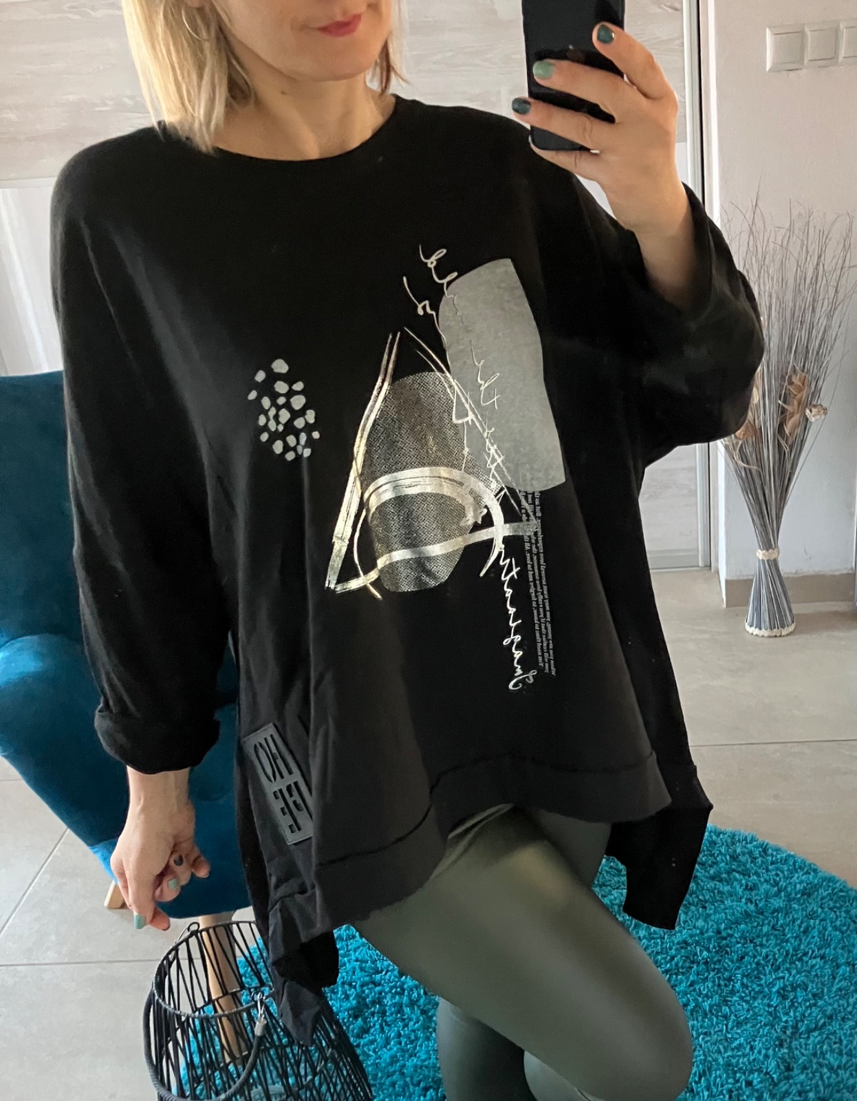 Dámska asymetrická tunika (UNI - M,L,XL,XXL)