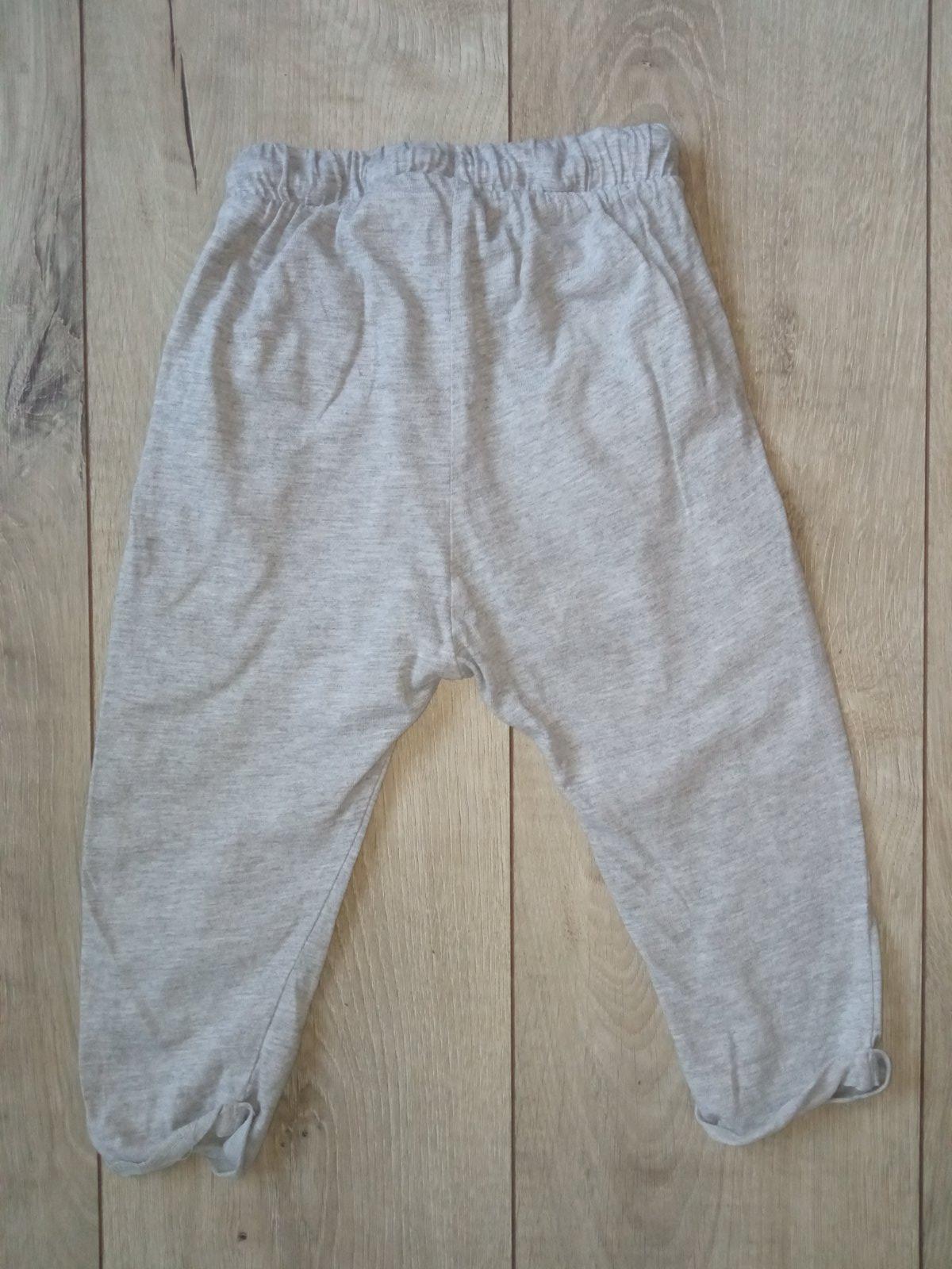 Sivé teplákové pudlové nohavice H&M (86)
