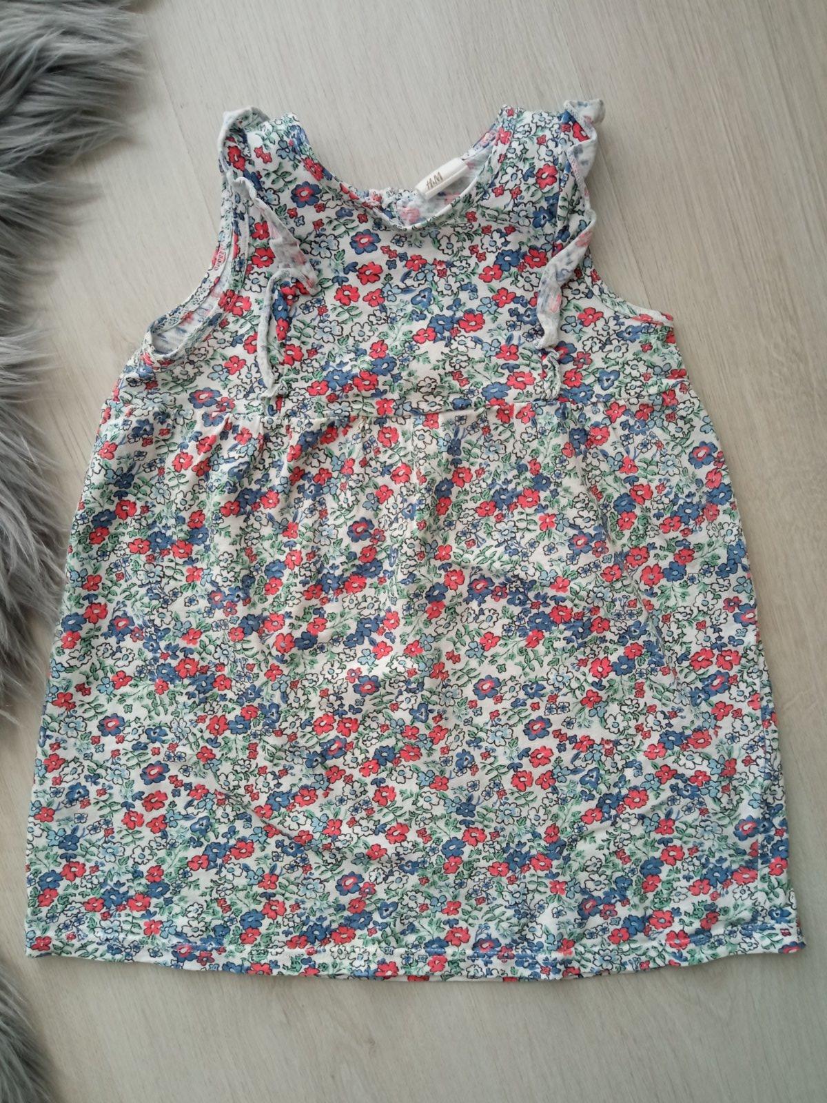 Kvetované šaty s volánmi H&M (80)