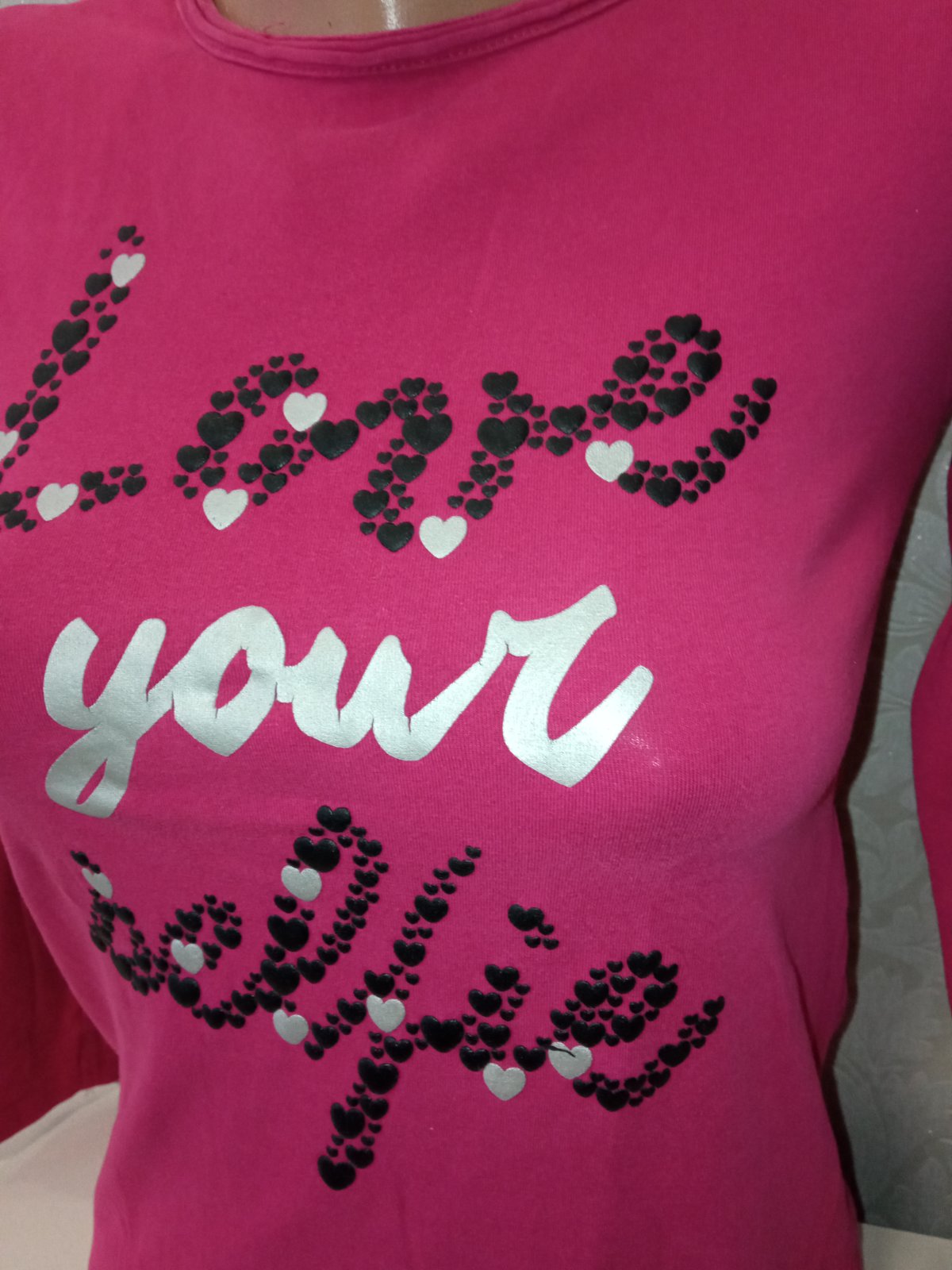 Ružové tričko s nápisom OVS (10-11r.)