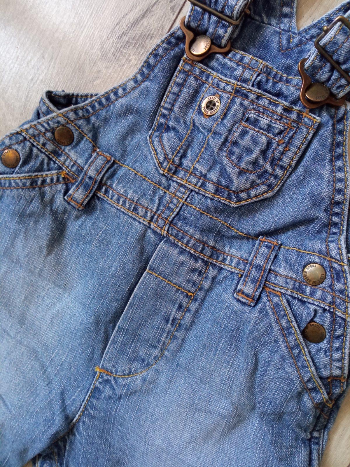 Džínsové nohavice na traky H&M (2-4mes.)