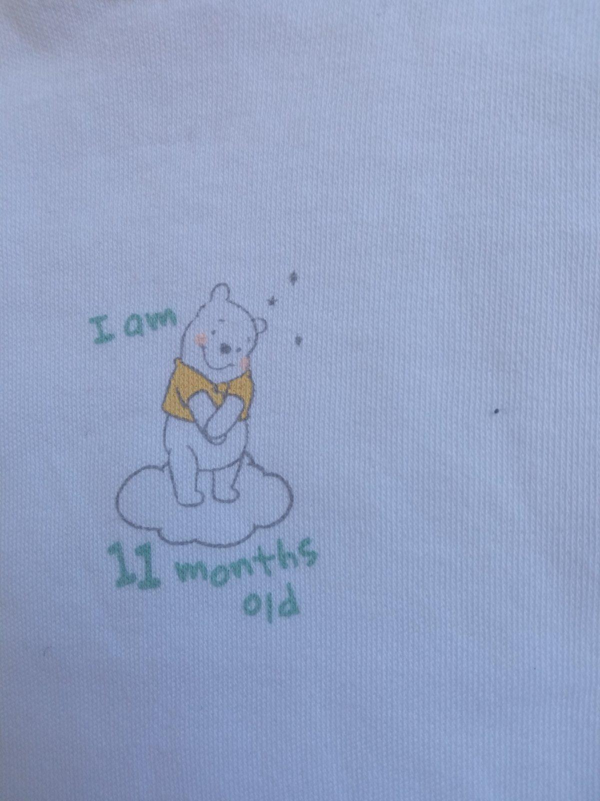 Biele body kojenecké Macko Pooh (11 mes.)