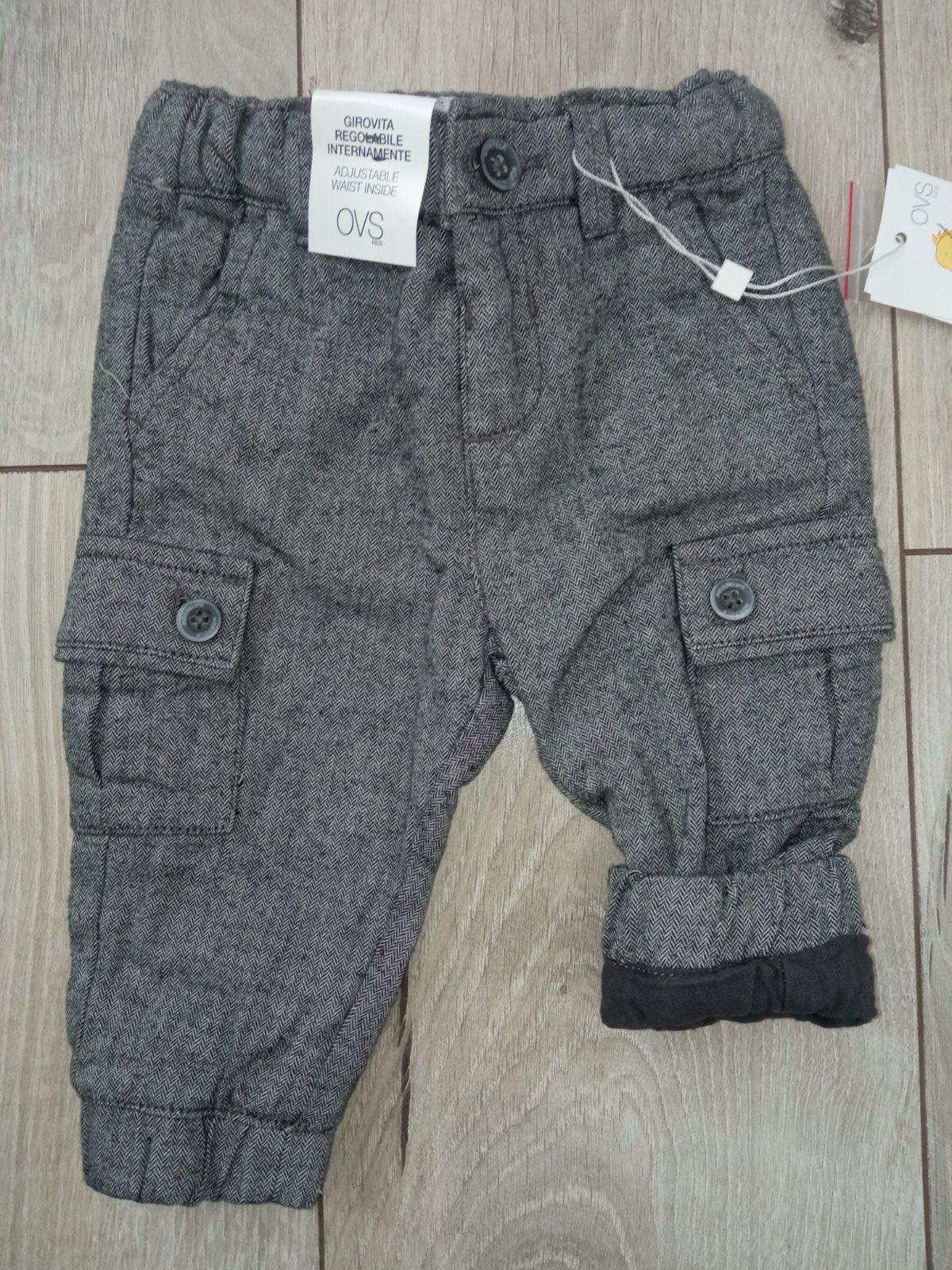 Sivé melírované podšité nohavice OVS (62)