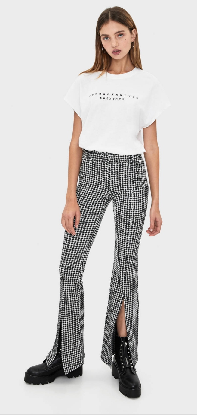 Vzorované legínové nohavice Bershka (S)