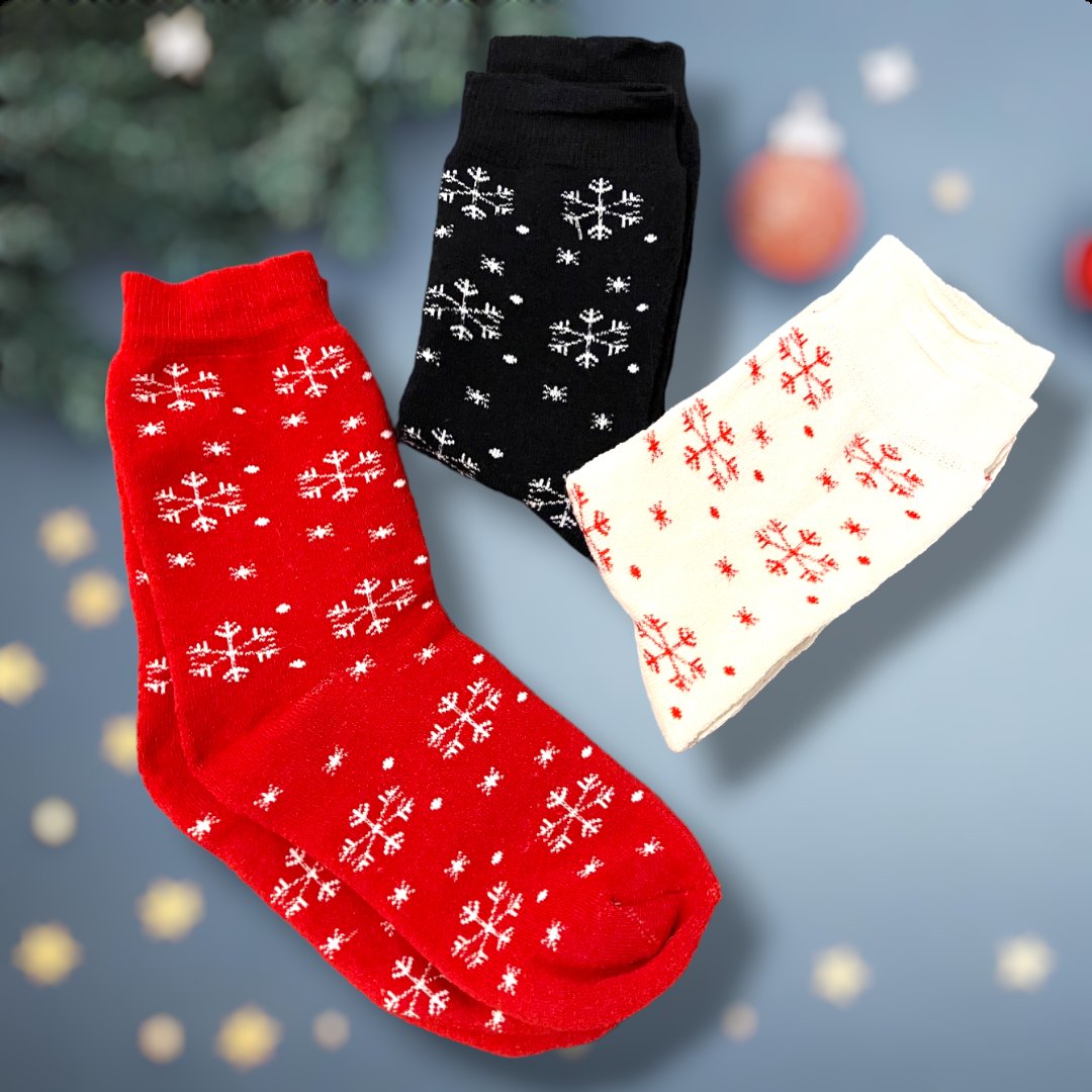 Zimné dámske froté ponožky 3 pack (36-40)