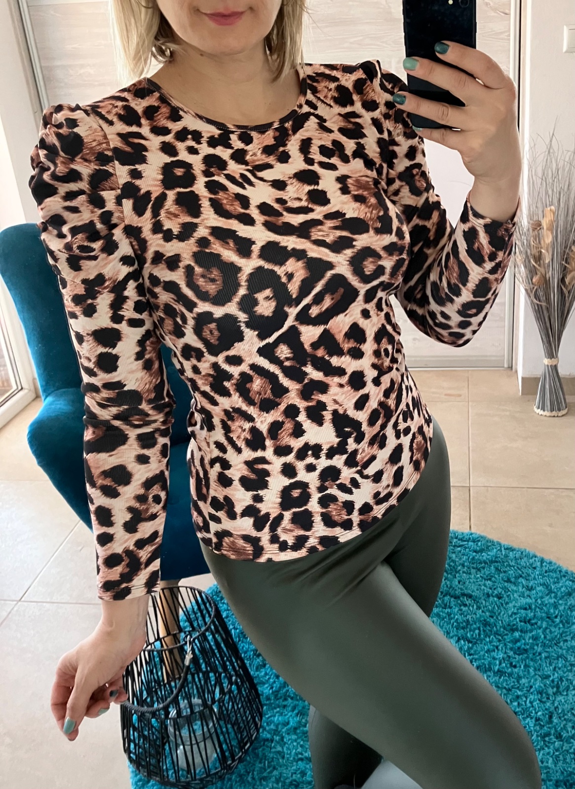 Dámske leopardie tričko (UNI - S,M,L)