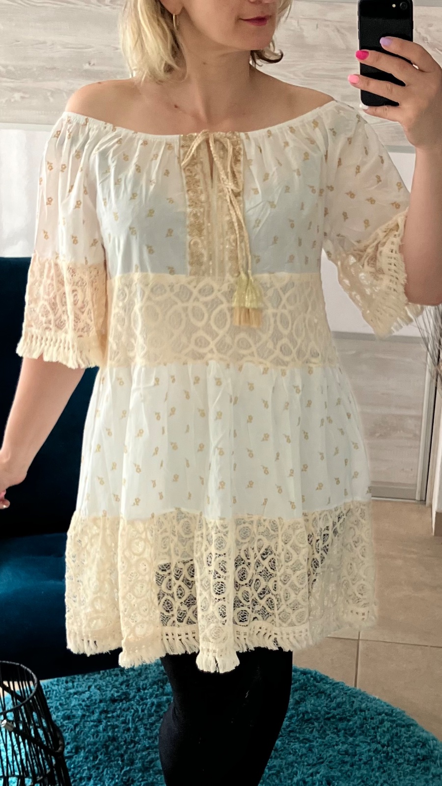 Kvetované letné šaty dámske (UNI - M,L,XL)