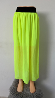 Neónovo-žltá sukňa