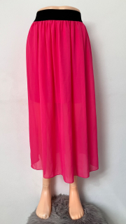 Neonovo-ružová sukňa