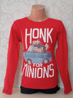 Červené tričko Minions H&M (6-8 r.)