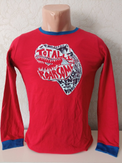 Červené tričko s dinosaurom (12-13 r.)