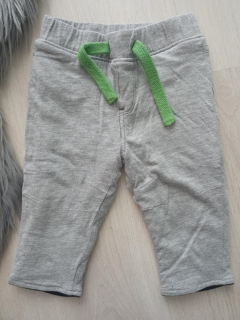Sivé melírované zateplené nohavice (2-4 mes.)