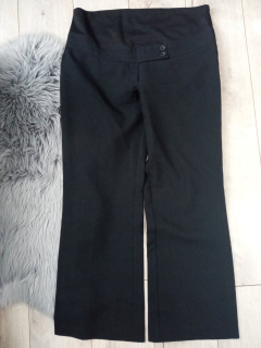 Čierne elegantné tehotenské nohavice (42)