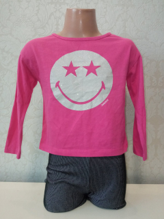 Ružové tričko Smiley (92)