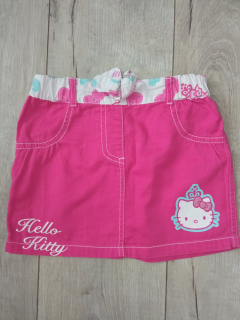 Ružová tenká rifľová sukňa Hello Kitty (110/116)