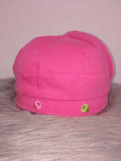 Ružová čiapka,baretka (6-12 mes.)