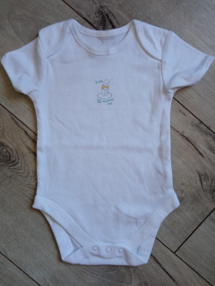 Biele body kojenecké Macko Pooh (11 mes.)
