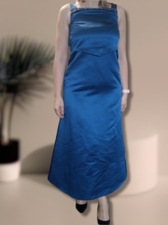 Modré spoločenské šaty (12)