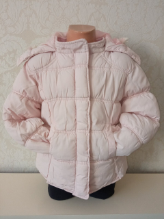 Ružová zimná bunda s kapucňou Minx (6-7 r.)