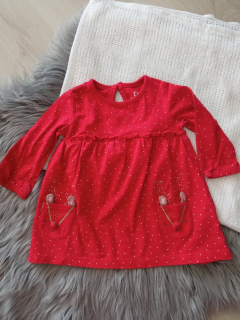 Červené šaty so sobom Vianoce veľk.62