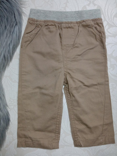 Hnedé nohavice so sivým pásom (pre 6-9mes.)